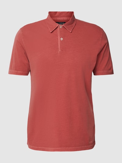 Marc O'Polo Poloshirt mit kurzer Knopfleiste Rostrot 2