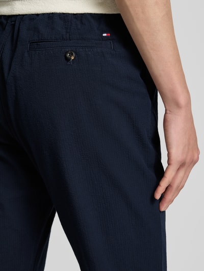 Tommy Hilfiger Relaxed Fit Stoffhose aus reiner Baumwolle Modell 'HARLEM' Marine 3