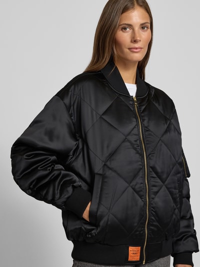 Original Bombers Bomberjacke mit Label-Patch Black 3