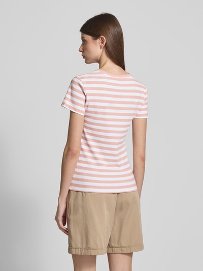 Christian Berg Woman T-shirt in riblook met ronde hals Roze - 5