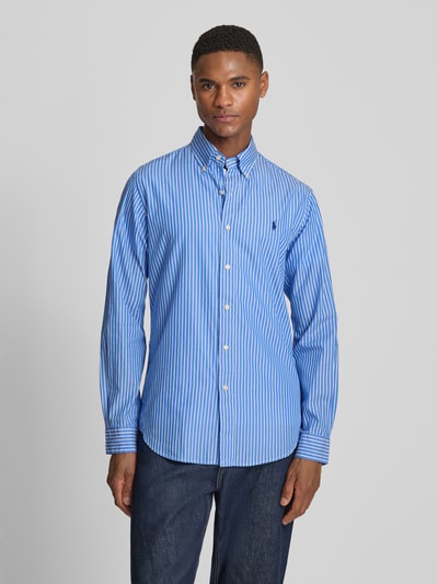 Polo Ralph Lauren Koszula casualowa o kroju custom fit z czystej bawełny Królewski niebieski 4