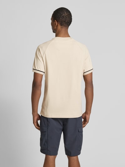 BOSS Green T-shirt met labeldetail Beige - 5