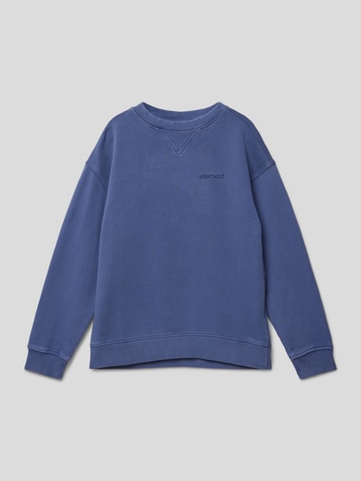 Element Oversized sweatshirt met labelstitching, model 'CORNELL' Marineblauw - 1