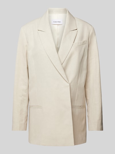 Calvin Klein Womenswear Blazer mit Brustleistentasche Sand 2