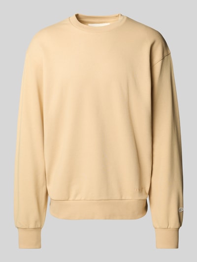 CHAMPION Sweatshirt mit Label-Stitching Beige 1