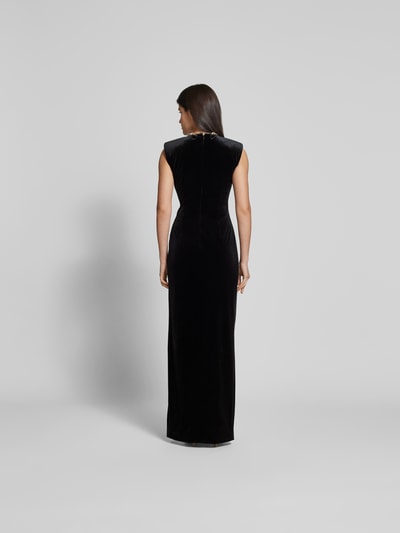 Self-Portrait Maxikleid mit Stretch-Anteil Black 5