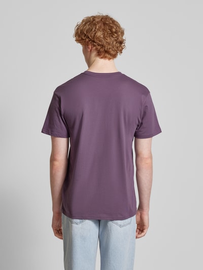 Quiksilver T-shirt z nadrukiem z logo Purpurowy 5