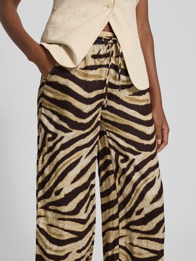 Lauren Ralph Lauren Stoffen broek van linnen met Franse steekzakken Middenbruin gemêleerd - 3