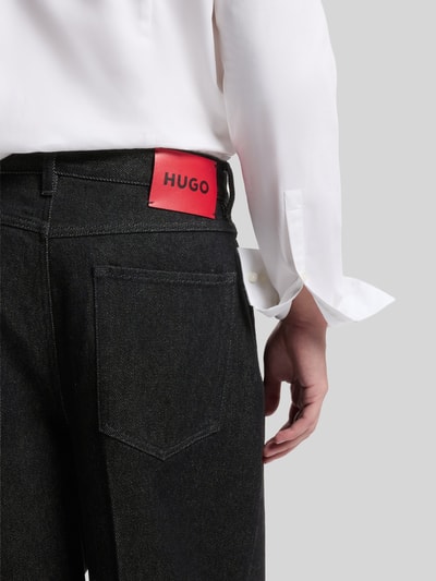 HUGO Baggy Jeans aus reiner Baumwolle Modell 'HUGO 249' Black 3