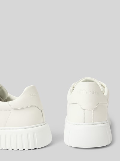Antony Morato Ledersneaker mit Label-Applikation Weiss 2