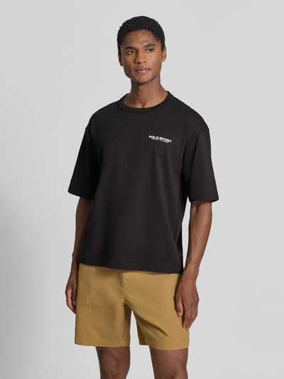 Polo Ralph Lauren Regular fit t-shirt van puur katoen model '10/1' Zwart - 4