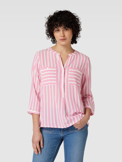 Tom Tailor Blusenshirt mit Streifenmuster Pink 4