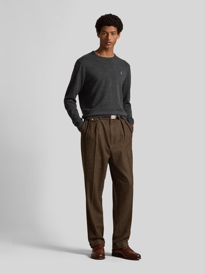 Polo Ralph Lauren Regular Fit Pullover aus reiner Wolle Anthrazit 1