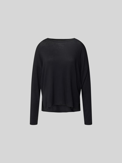 Juvia Oversized Longsleeve mit Rollsaum Black 2