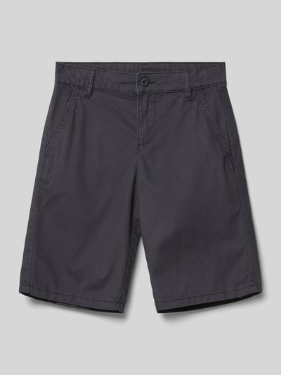 Tom Tailor Chino-Shorts mit Gürtelschlaufen Graphit 1