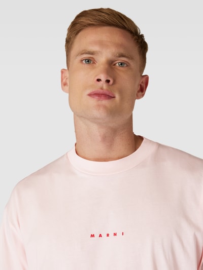 Marni Oversized T-Shirt aus reiner Baumwolle Pink 3