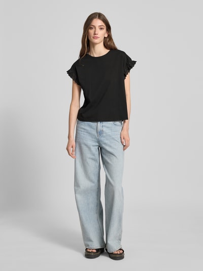 Only Regular Fit T-Shirt aus reiner Baumwolle Modell 'IRIS' Black 1