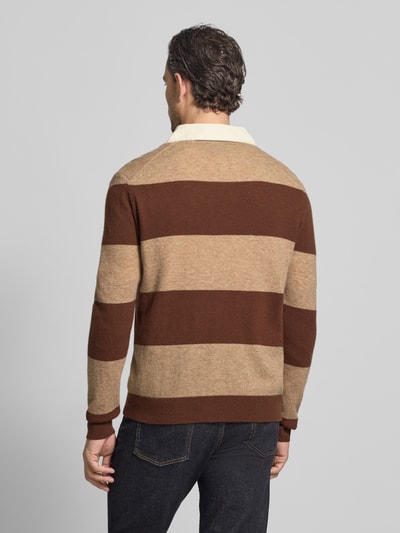 Gant Strickpullover mit Label-Stitching Sand 5