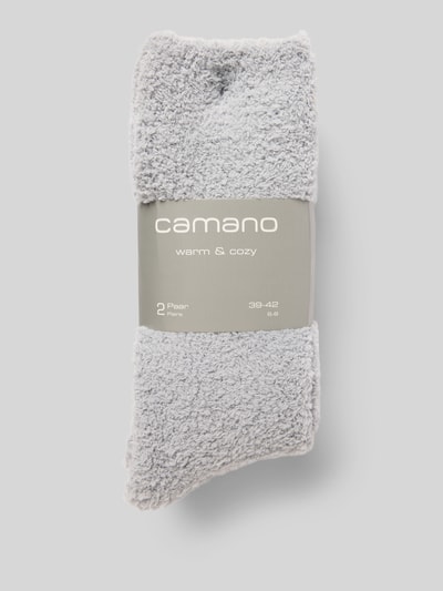 camano Skarpety z elastycznym pasem model ‘Socks cosy sustainable’ w zestawie 2 szt. Czarny 3