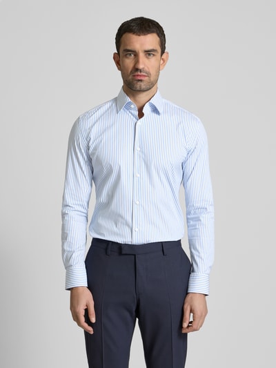 BOSS Slim Fit Business-Hemd mit Kentkragen Modell 'Hank' Bleu 4