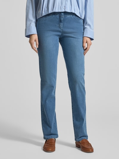 Raphaela By Brax Jeans met Steekzakken Model 'Laura New Denim' Blauw - 4