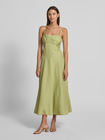 Forever New Leinenabendkleid mit verstellbaren Spaghettiträgern Hellgruen 4