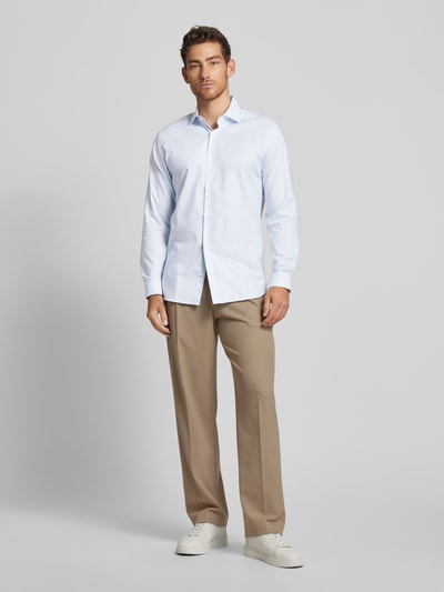 Jack & Jones Premium Slim fit vrijetijdsoverhemd met kentkraag, model 'PARKER' Lichtblauw - 1