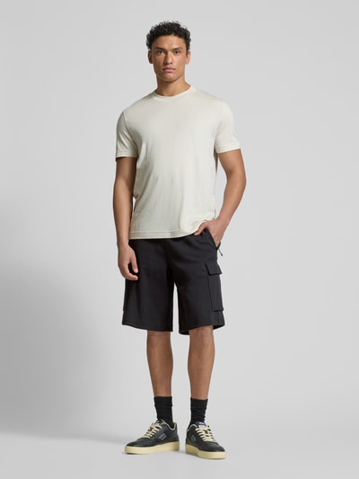 EA7 Emporio Armani Sweatshorts mit elastischem Bund Black 1