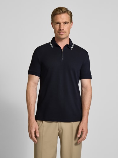 ARMANI EXCHANGE Koszulka polo z krótkim zamkiem błyskawicznym Granatowy 4