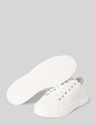 Marc O'Polo Low Top Sneaker mit Ziernähten Weiss 4