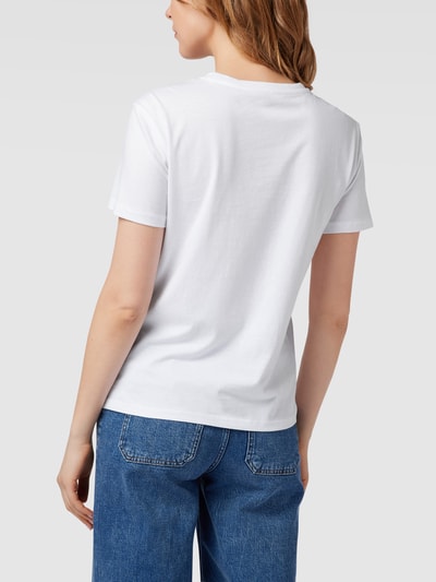Jake*s Casual T-Shirt mit Statement-Print Weiß 5
