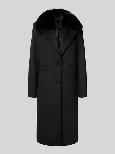 GUESS Regular fit mantel met wolgehalte model 'Karole' Zwart - 2