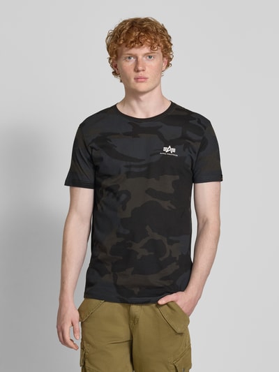 Alpha Industries T-Shirt mit Label-Print Black 4