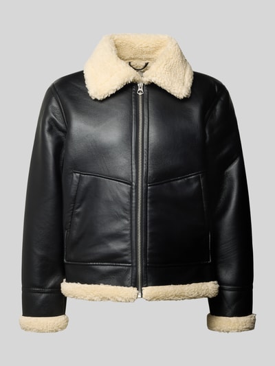 Jack & Jones Regular fit jack in leerlook, model 'Liverpool' Zwart - 2