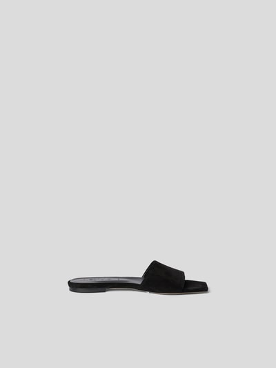 Aeyde Pantoletten mit Brand-Details Black 4