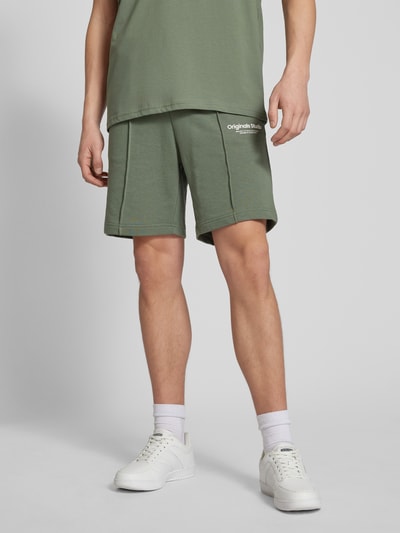 Jack & Jones Sweatshorts mit Tunnelzug Modell 'ESTERBRO' Oliv 4