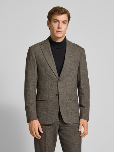SELECTED HOMME Slim fit colbert met wol, model 'SLIM-REED WOOL' Lichtbruin - 4