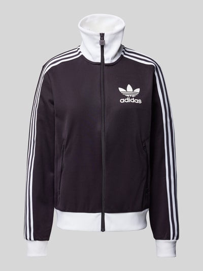 adidas Originals Sweatjack met opstaande kraag, model 'BECKENBAUER' Aubergine - 2