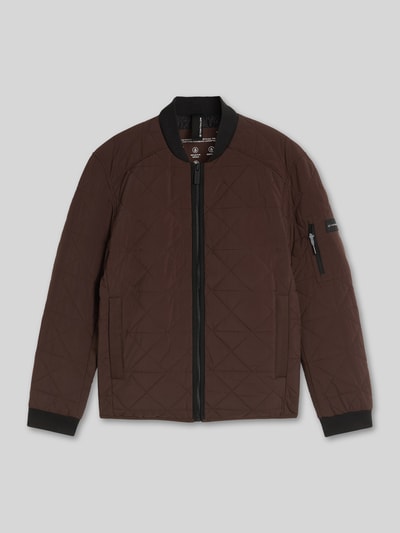 Tom Tailor Regular Fit Bomberjacke mit Ärmeltasche Dunkelbraun 2