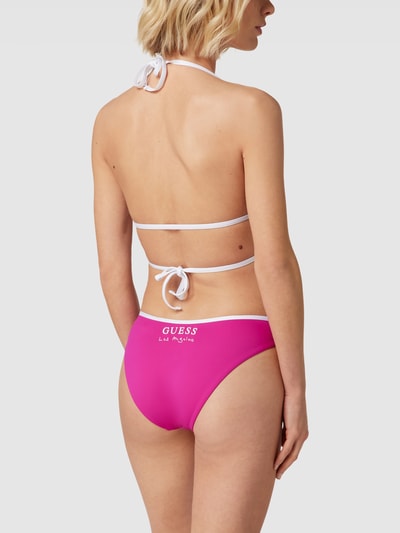 Guess Top bikini z wiązaniem model ‘SPORTY CHIC’ Mocnoróżowy 4