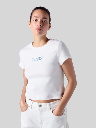 Levi's® Regular Fit T-Shirt aus Baumwoll-Mix Weiss 1