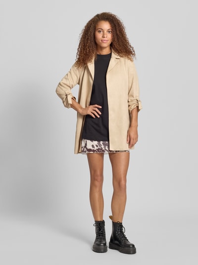 Only Regular Fit Mantel mit Velours-Optik Modell 'JOLINE' Sand 1