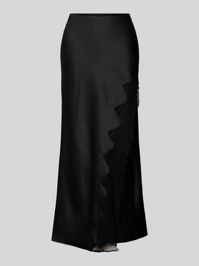 BOSS Orange Maxirok van satijn, model 'VLACE' Zwart - 2