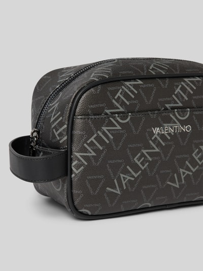 VALENTINO BAGS Kulturtasche mit Label-Schriftzug Modell 'Beauty Morbido' Black 2