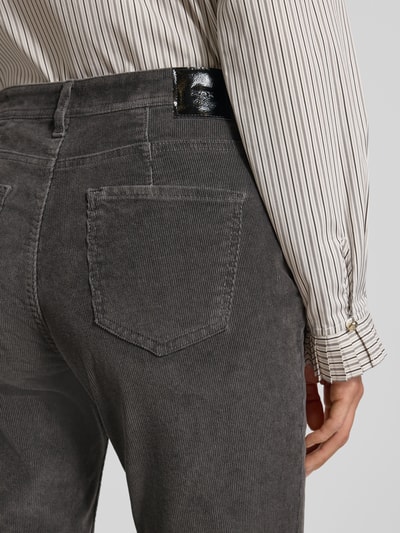 Brax Spodnie sztruksowe o kroju slim fit z mieszanki bawełny model ‘Mary’ Ciemnoszary 3