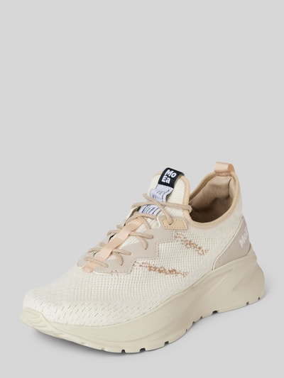 MoEa Sneaker mit Strukturmuster Beige 1