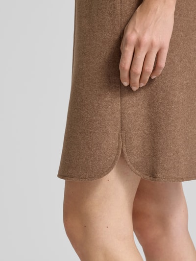 Christian Berg Woman Knielange rok met brede band Cognac - 3