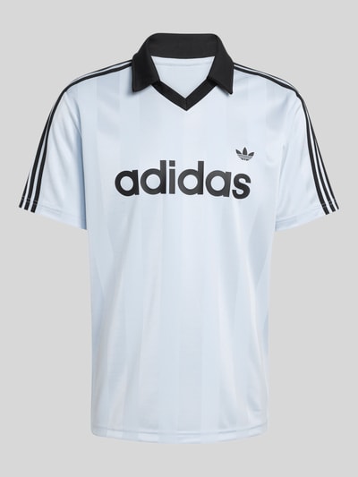 adidas Originals T-Shirt Trikot mit Logo Print Hellblau 2