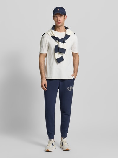 Polo Ralph Lauren Spodnie dresowe o kroju regular fit z mieszanki bawełny Granatowy 1