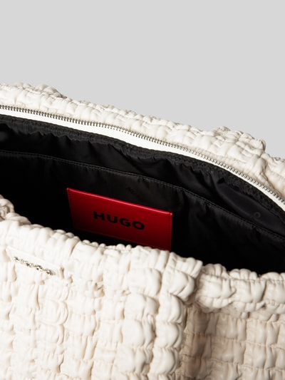 HUGO Shopper met labelbadge, model 'Mhati' Offwhite - 4